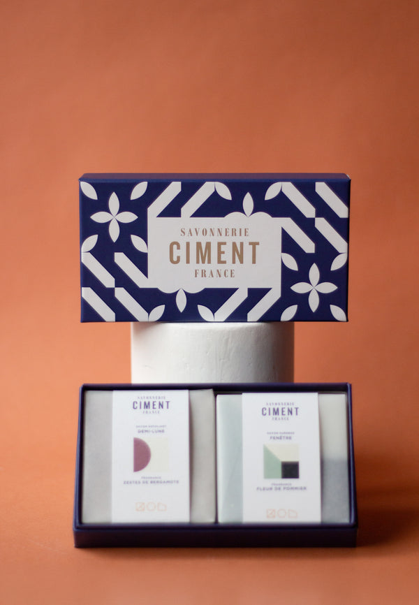 Coffret Bleu de 2 SAVONS à composer